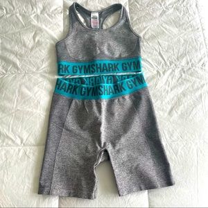 Gymshark Flex Shorts (L) + Bra (M) Teal Set